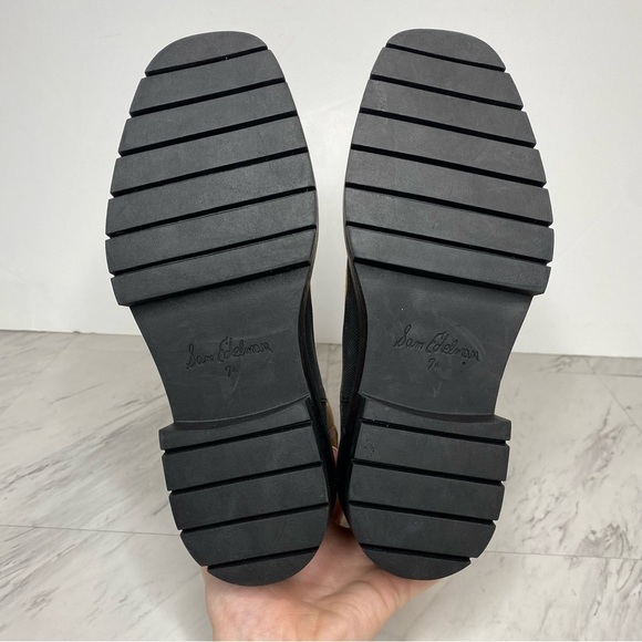 New! Sam Edelman Lulia Brown Suede Lug Sole Chelsea Boot 7 1/2 M - Picture 13 of 14